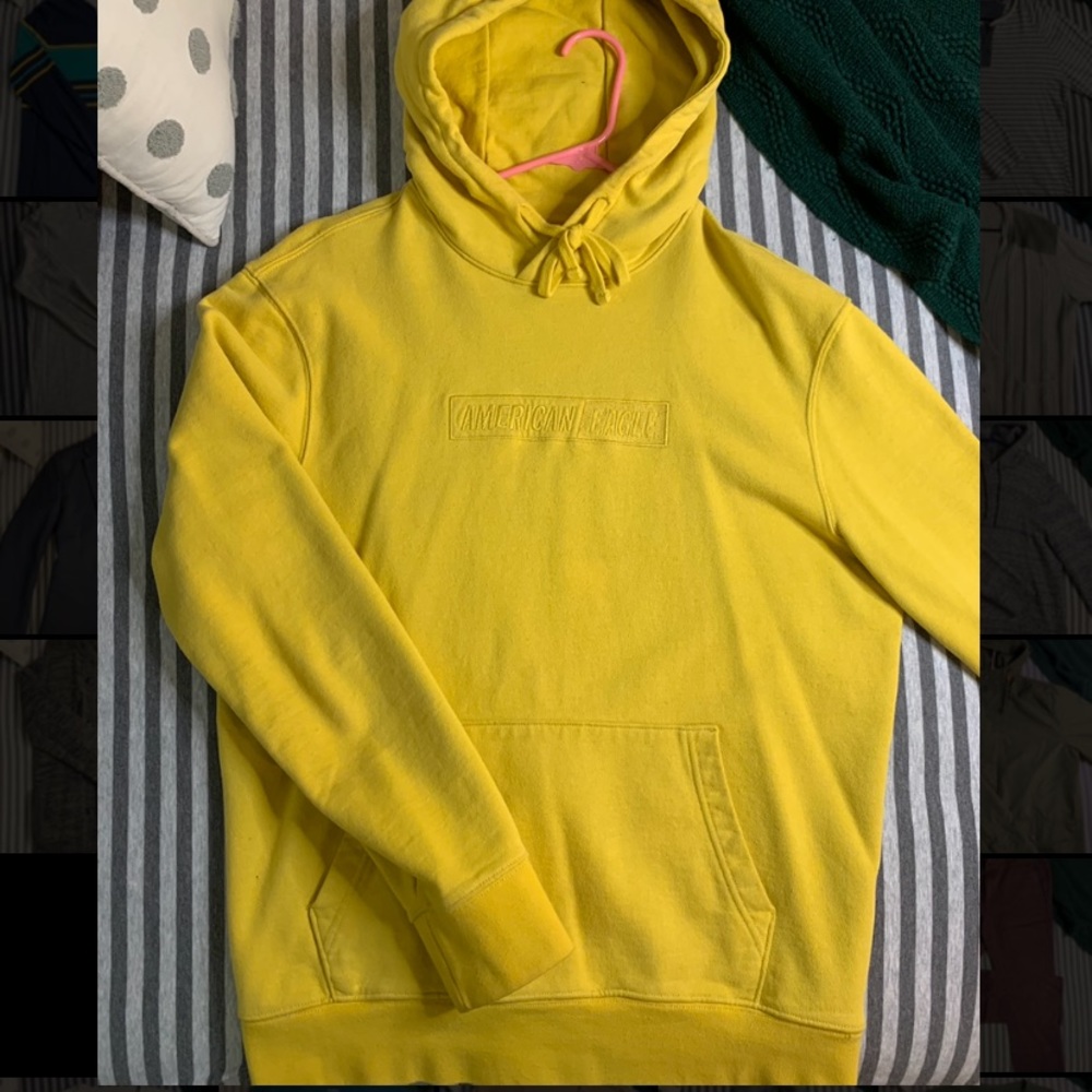 Yellow American Eagle Hoodie